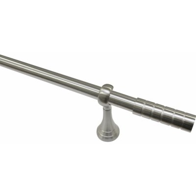 Gardinia Kompletní stylová souprava Belamy 25 mm vzhled nerezové oceli 240 cm – Zboží Mobilmania