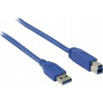 Nedis CCGP61100BU30 USB 3.0, A Zástrčka - B Zástrčka, 3m, modrý – Sleviste.cz