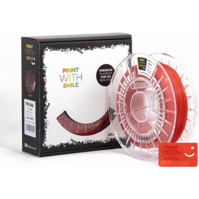 Print With Smile Print WS Flex TPU 96A Red 1,75 mm, 0,5 kg – Zboží Živě