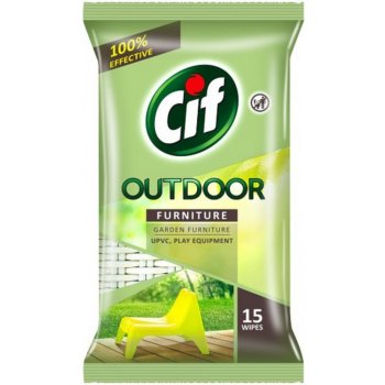 Cif Outdoor Wipes čisticí vlhčené ubrousky 15 ks