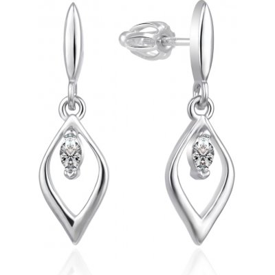 AGATO Elegantní visací náušnice se zirkony AGT-E102PW – Zboží Dáma