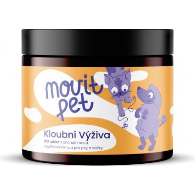 MOVit Kloubní výživa pro psy a kočky 100 tablet s příchutí masa – Hledejceny.cz