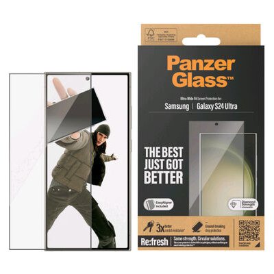 PanzerGlass UWF Ochranné sklo pro Samsung Galaxy S24 Ultra / Instalační set 7352 – Zboží Mobilmania