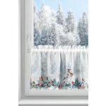 EUROFIRANY KRÁTKÁ VÁNOČNÍ ZÁCLONA NA PÁSCE XMAS19 150X40 CM VZOROVANÁ – Hledejceny.cz