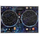 Maps International Hvězdy a souhvězdí - svítící mapa 84 x 59 cm Varianta: bez rámu v tubusu, Provedení: laminovaná mapa v lištách – Zboží Dáma