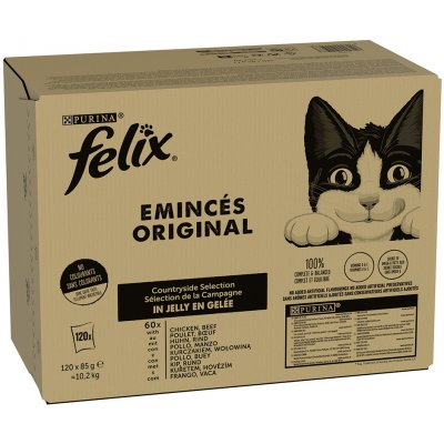 Felix Classic Pouches hovězí a kuřecí 120 x 85 g – Zboží Mobilmania