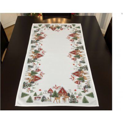 Mybesthome Vánoční ubrus běhoun XMAS MOOD 50x100 cm – Zboží Dáma