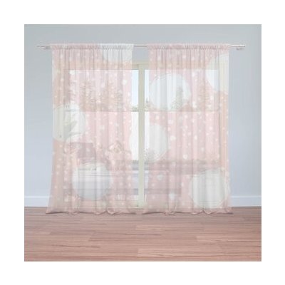 Sablio Záclony Bílé fleky: 2ks 150x250cm – Hledejceny.cz