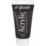 El Greco akrylová barva černá 150 ml – Hledejceny.cz