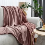 Mybesthome přehoz na křeslo sedačku TEDDY růžová 70 x 160 cm – Zboží Dáma