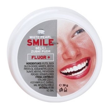 White Pearl Smile bělicí zubní pudr Fluor+ 30 g