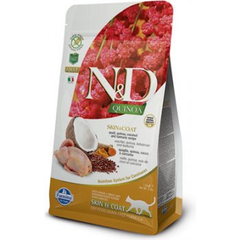 N&D GF Quinoa Cat Skin&Coat Quail & Coconut 1,5 kg