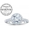 Prsteny SILVEGO stříbrný prsten SKYE se Swarovski Crystals FNJSMR035sw