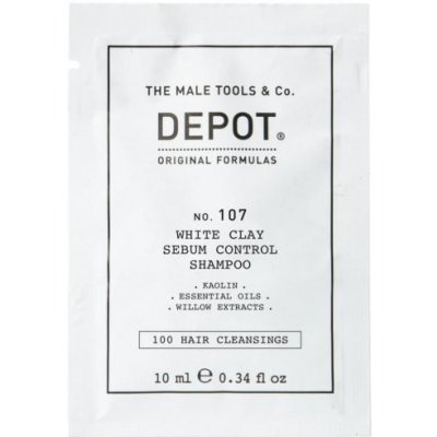 Depot 107 white clay sebum control shampoo 10 ml