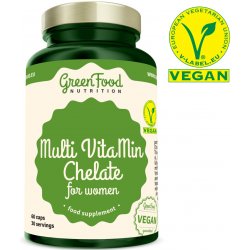 Greenfood Nutrition Multi VitaMin Chelát pro ženy 60 kapslí