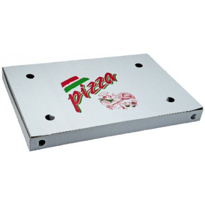 Krabice na pizzu z vlnité lepenky s potiskem (50 ks) – Zboží Mobilmania