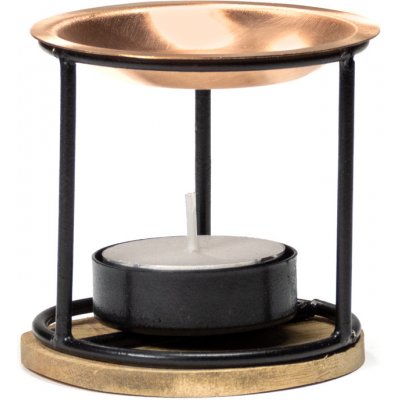 Slunečnice aroma lampa mini Difuzor Exotic Incense Bricks Diffuser železo meď korek – Zboží Dáma