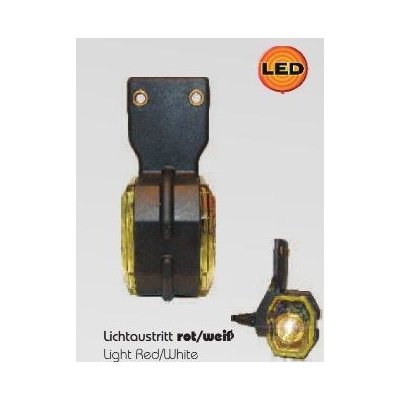 Superpoint pozička červeno-bílá LED rovná | Zboží Auto