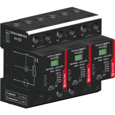 SALTEK FLP-B+C MAXI VS/3 kombinovaný svodič bleskových proudů a přepětí, vhodné pro 3-fázo – Zboží Mobilmania
