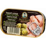 Kaiser Franz Josef Exclusive Tresčí játra ve vlastním oleji s olivou 115 g – Zboží Mobilmania