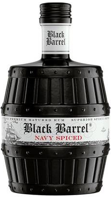 A.H. Riise Black Barrel Navy Spiced 40,0% 0,7 l (holá láhev)