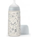 Suavinex kojenecká láhev Fox stříbrná 360ml – Sleviste.cz
