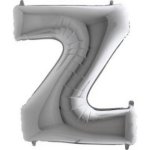 Grabo Balloons Foliové písmeno Z stříbrné 102 cm – Zboží Dáma