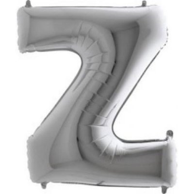 Grabo Balloons Foliové písmeno Z stříbrné 102 cm – Zboží Dáma