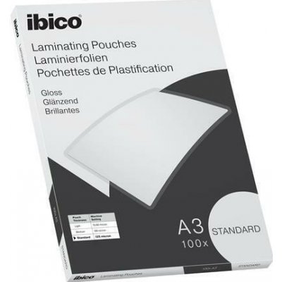 Laminovací fólie "Standard", 125 mikronů, A3, lesklá, 100 ks, IBICO 627313 – Hledejceny.cz