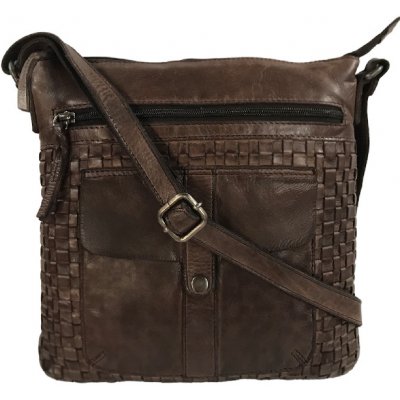Gianni Conti dámská kabelka přes rameno se vzorem hnědá 4606356 brown – Zboží Mobilmania