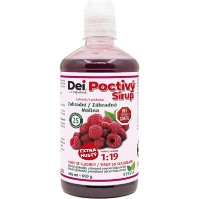 DeiSirup Poctivý Sirup malina 485 ml – Zboží Mobilmania