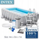 Intex Prism Frame Rectangular 400 x 200 x 100 cm 26788 – Zboží Dáma