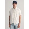 Pánská Košile Gant košile reg cotton linen texture SS bílá