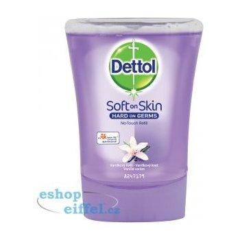 Dettol Soft on Skin Vanilkový květ antibakteriální mýdlo do bezdotykového dávkovače náhradní náplň 250 ml