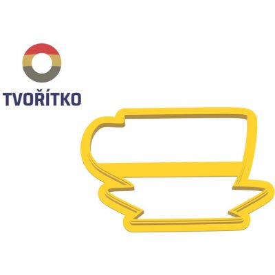 TVOŘÍTKO Hrníček s podšálkem - obrysové vykrajovátko – Hledejceny.cz