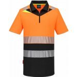 Portwest HI-VIS DX4 DX435 Pánská reflexní polokošile s krátkým rukávem HV oranžová/černá 3XL – Zboží Dáma