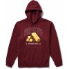 Pánská mikina s potiskem PRIMITIVE HALLMARK HOOD Burgundy