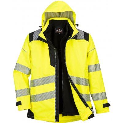 Portwest Bunda PW3™ HiVis 3v1 žlutá-černá