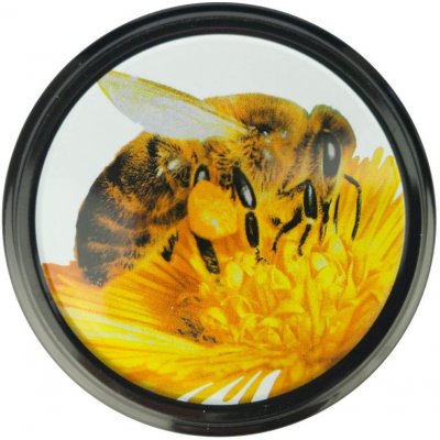 Víčko na sklenici na med se závitem TO 82 - včelka velká – Zboží Mobilmania