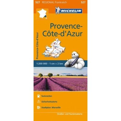 Francie: Provence a Azurové pobřeží (č. 527) mapa