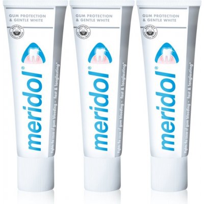 Meridol Gum Protection Whitening bělicí zubní pasta 3 x 75 ml – Hledejceny.cz