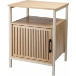 H & S COLLECTION Skříňka s policí noční stolek 43x33x55 cm KO-NB1510620 – Zboží Mobilmania