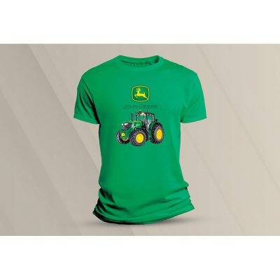 Sandratex dětské bavlněné tričko John Deere 1. zelená – Zboží Dáma