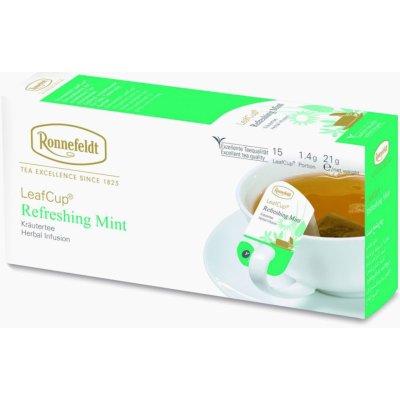 Ronnefeldt LeafCup Refreshing Mint čaj sáčky 15 x 1.4 g – Zboží Mobilmania