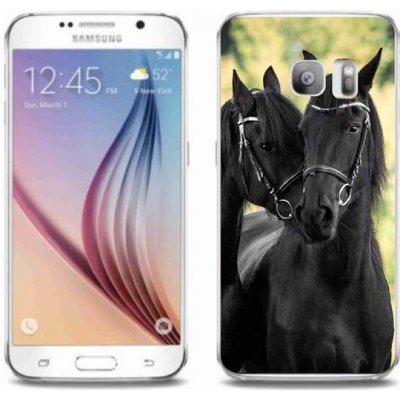 Pouzdro mmCase Gelové Samsung Galaxy S6 Edge - dva černí koně – Zbozi.Blesk.cz