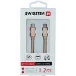 Swissten 71527201 Textile datový kabel USB-C 1,2 m – Zbozi.Blesk.cz