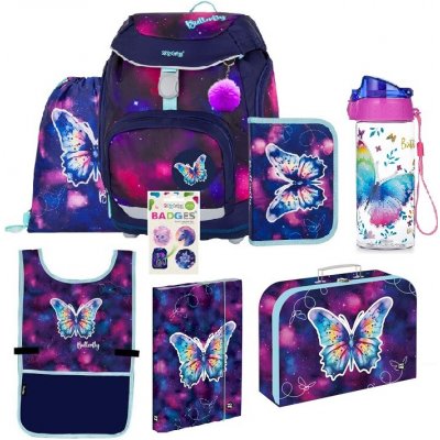 Oxybag Školní sada set 8dílný OXY Sherpy Motýl/08 – Zboží Dáma