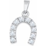 Soliter Stříbrný přívěsek Podkova se zirkony 446 001 00406 04 – Zbozi.Blesk.cz