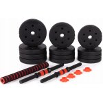 MODERNHOME Nastavitelné činky 2x 10kg činka set 20kg tyč – Zboží Mobilmania