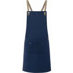 Karlowsky Zástěra Urban vzhledu s odnímatelnými kontrastními popruhy a kovovými detaily modrá námořní Pantone 2380C 70x85cm KY120 – Sleviste.cz